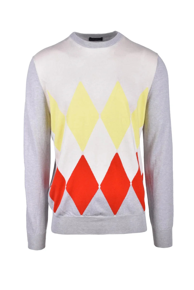 Cotton and Cashmere Pullover - Beige/Yellow