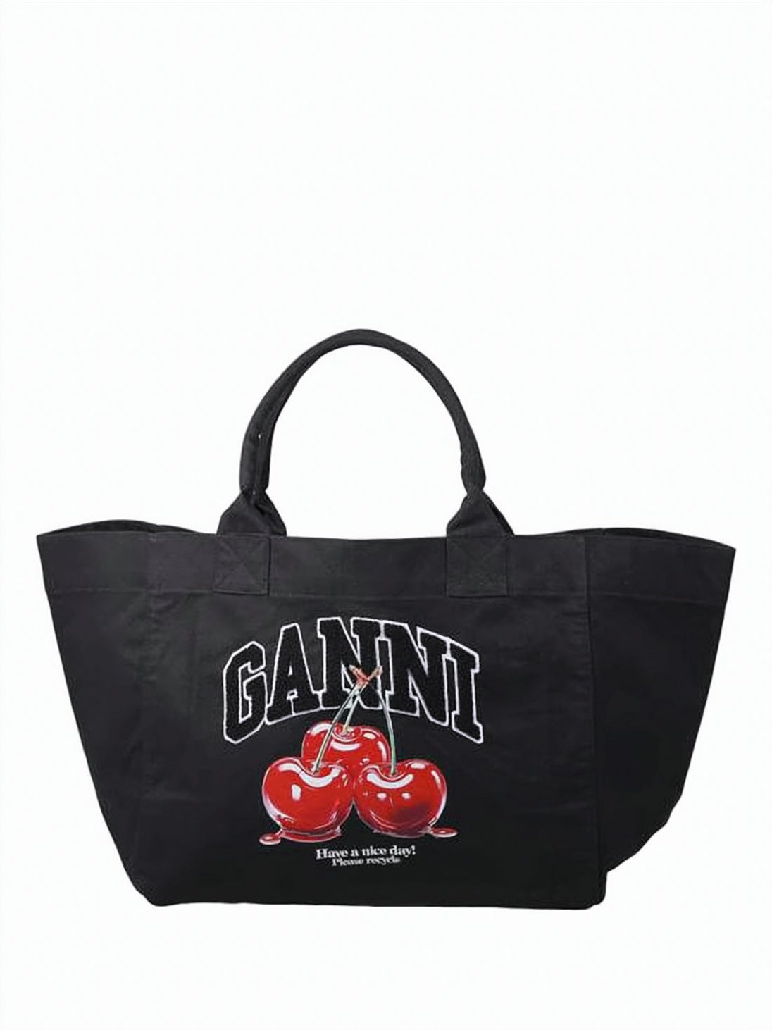 Spacious Black Tote Bag
