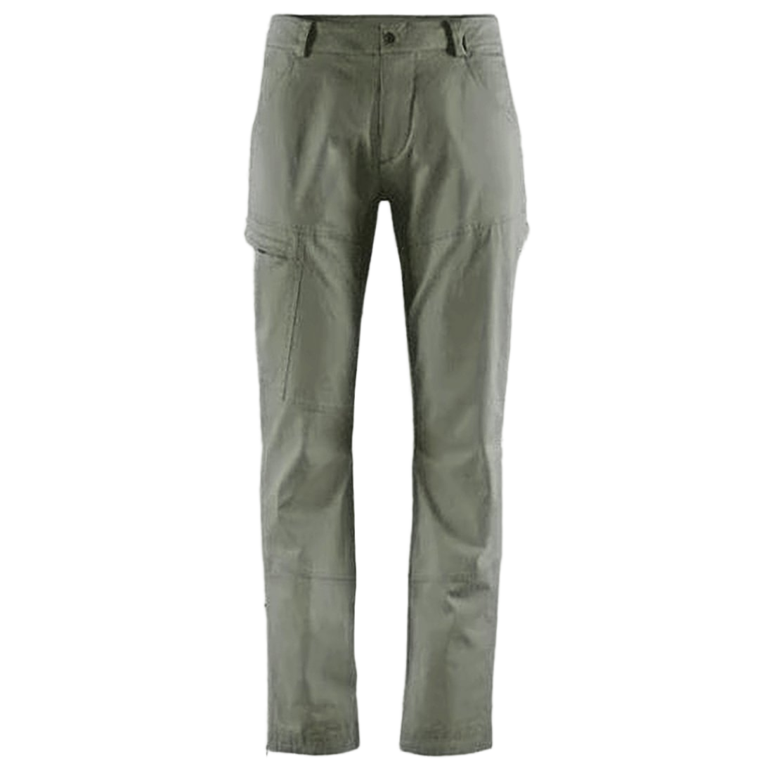 Straight-Fit Pants with Mid-Rise Waist and Seam Detailing