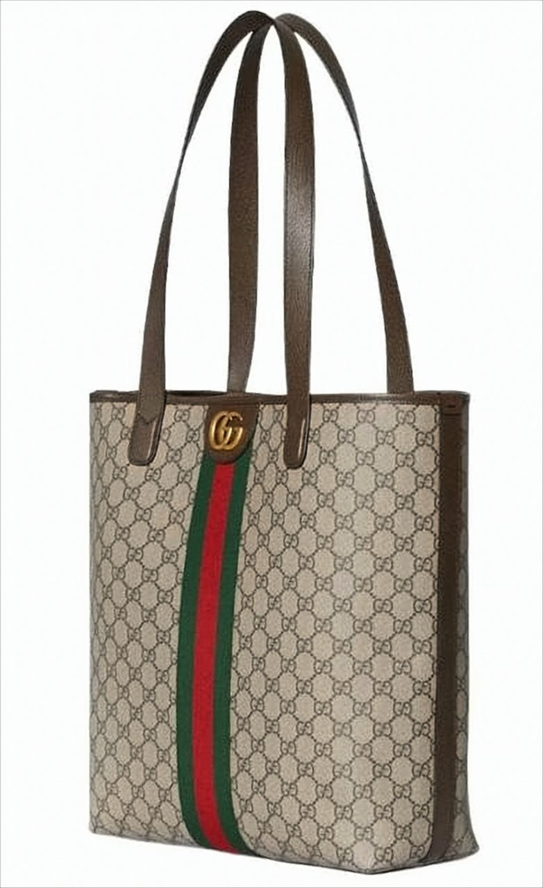 Structured Monogram Tote Bag with Signature Accents