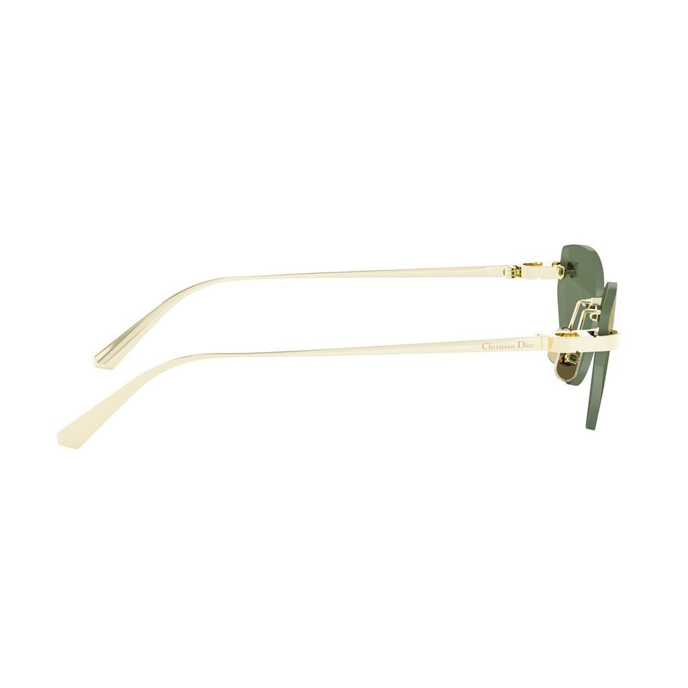 C B5U Butterfly-Shaped Gold Metal Cdior B5U Sunglasses