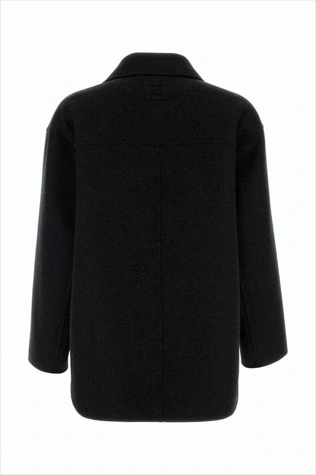 Boxy Double-Breasted Wool Fendi Coat