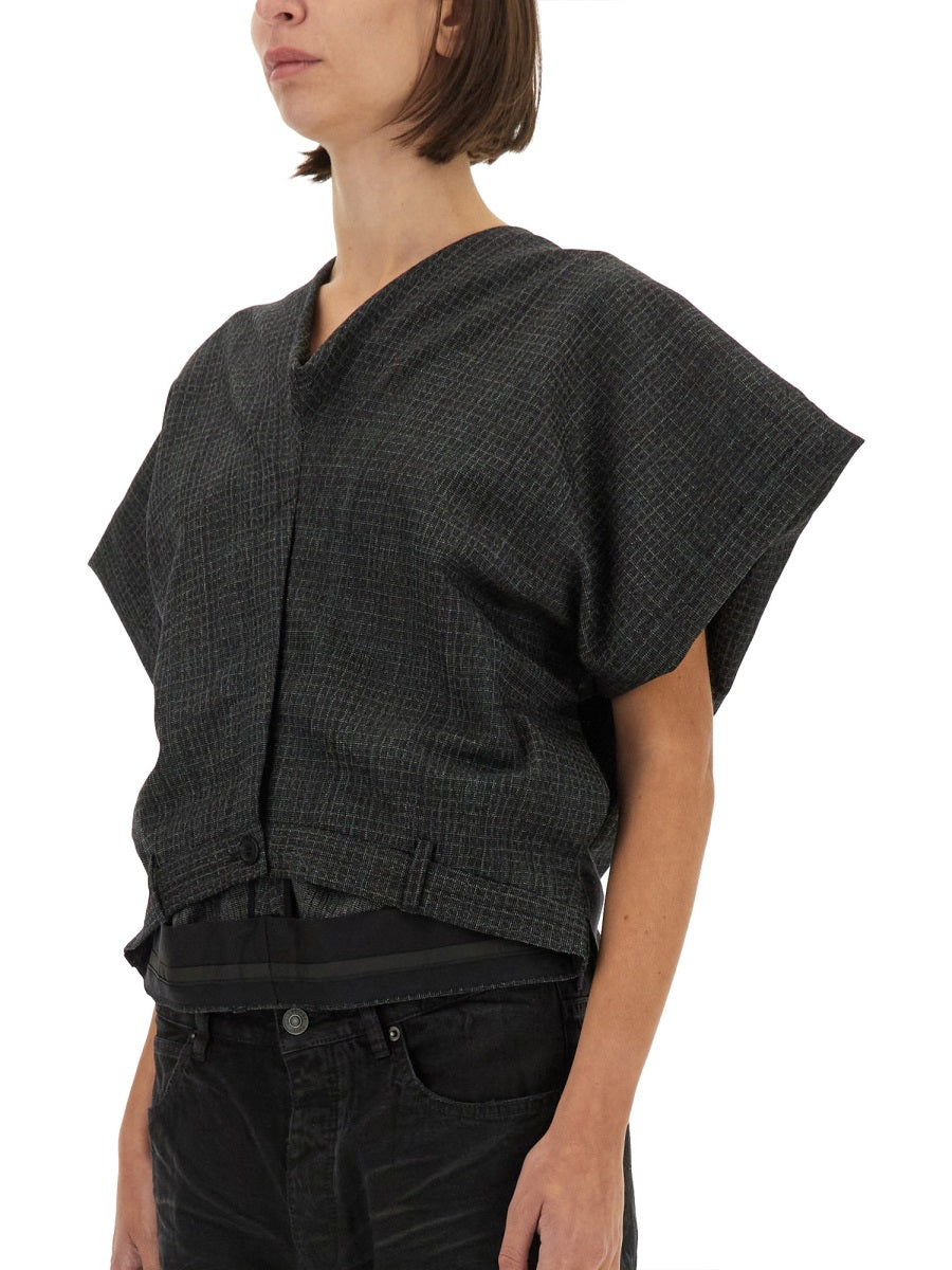 Regular Fit Tailored Wool Top