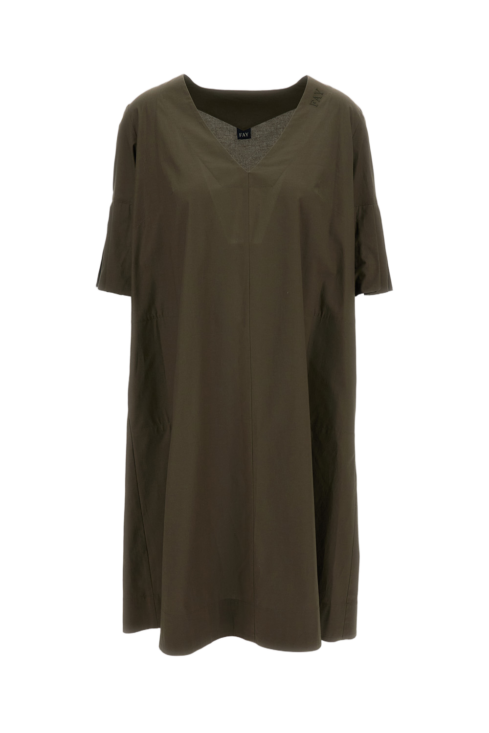 Flowing Green Dress with Silhouette