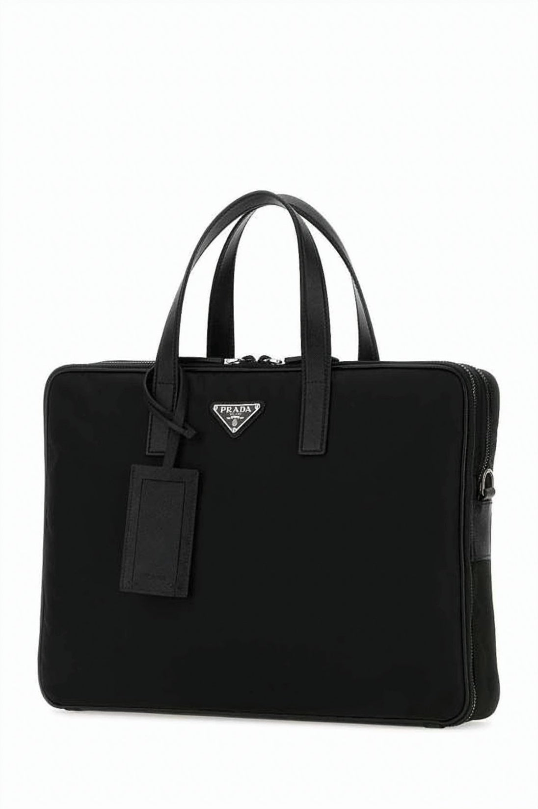 Rectangular Shoulder Bag with Dual Top Handles