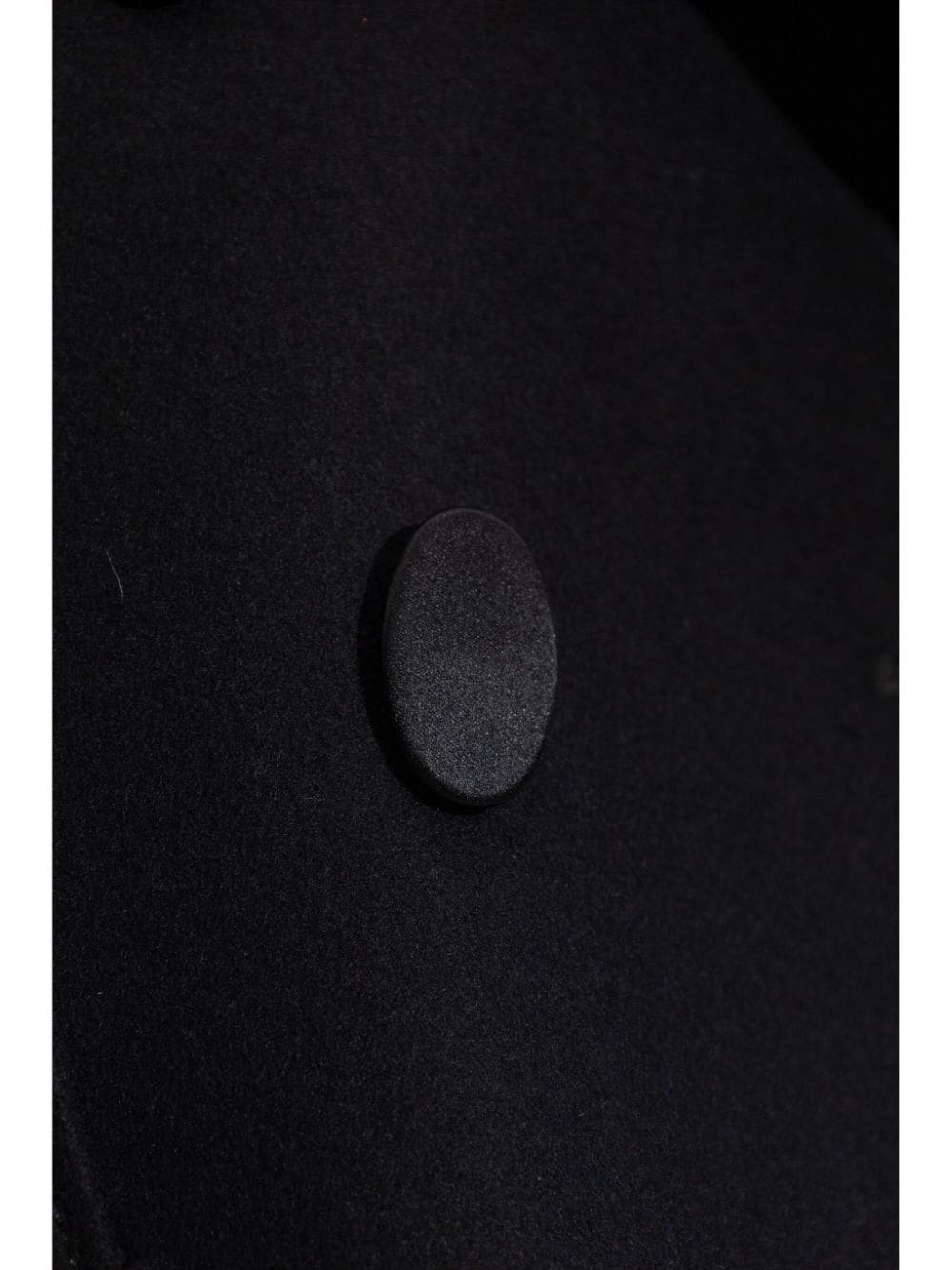 Asymmetrical Hem Wool Coat