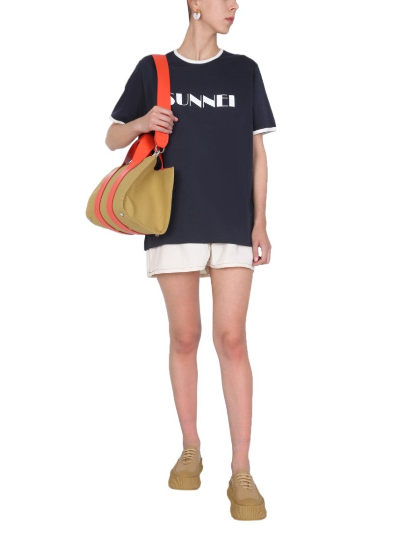 High-Waisted Nylon Shorts