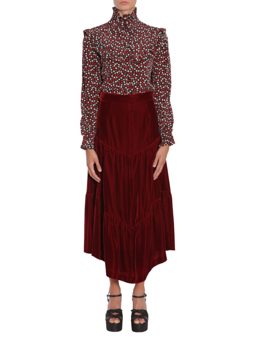 Stand Up Collar Blouse