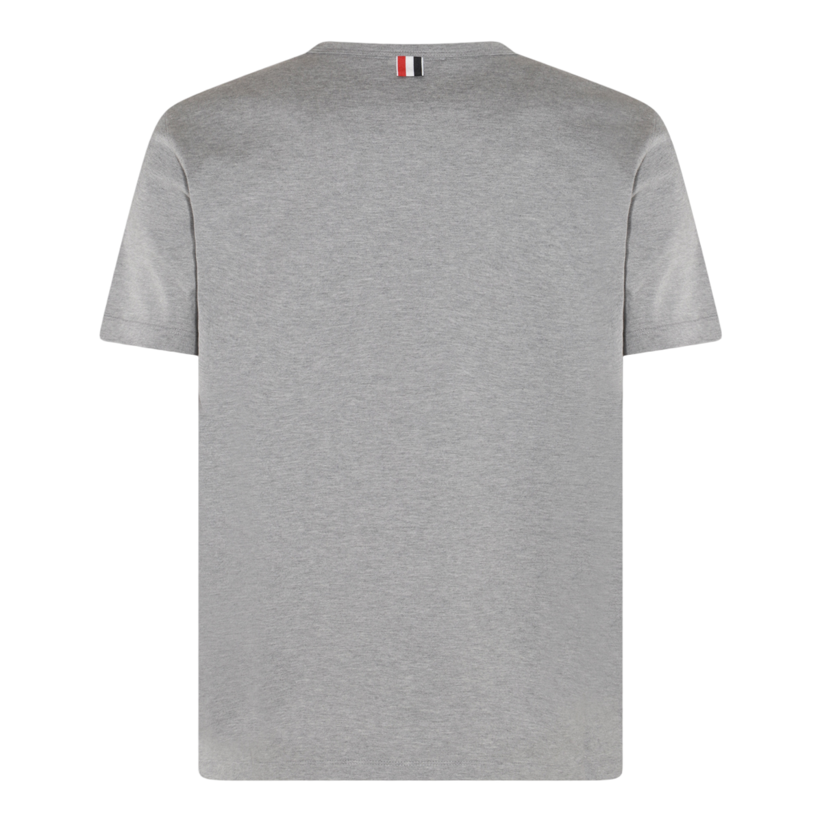 Short-Sleeve Crew Neck T-Shirt with Tricolor Details