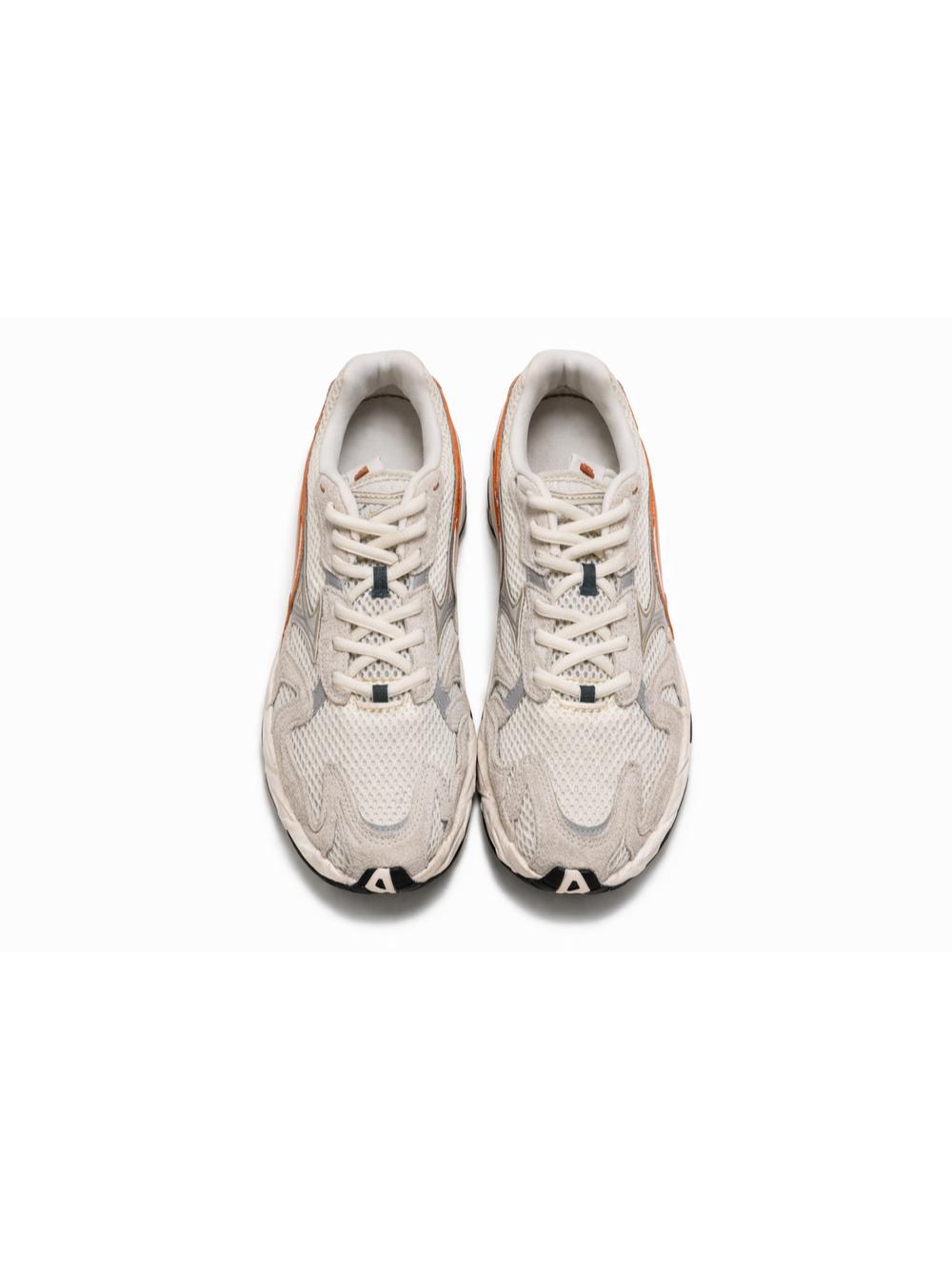 Mesh And Suede Lace-Up Sneakers