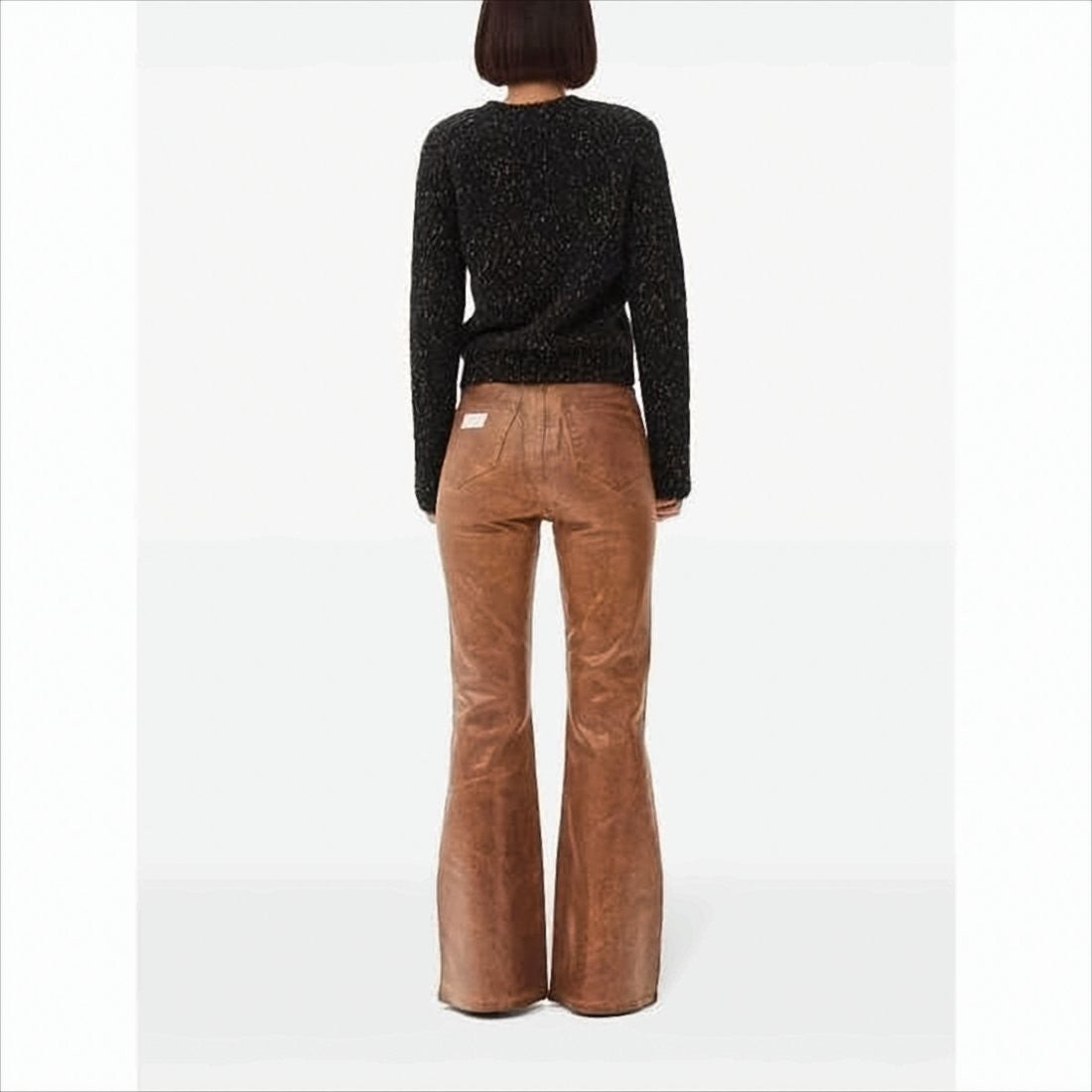 Textured Knit Sweater with Classic Crew Neckline