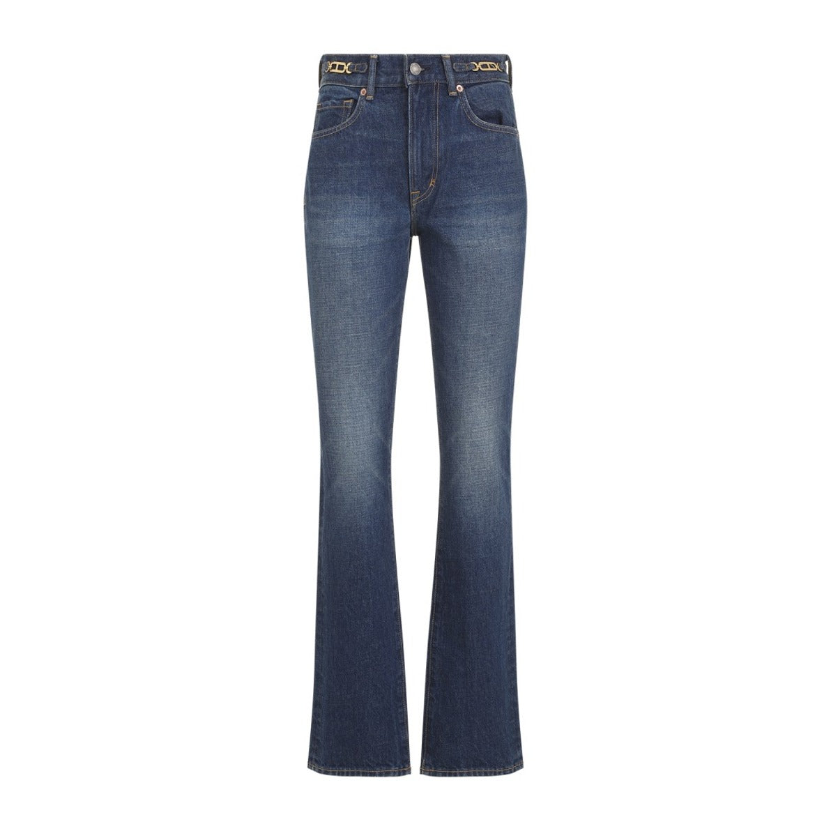 Blue High-Waisted Jeans