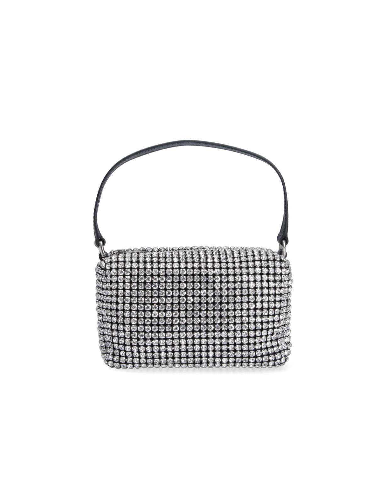 Black Medium Heiress Crystal Shoulder Bag
