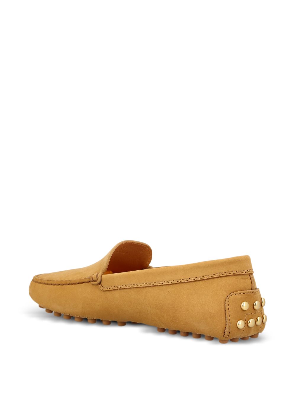 Calfskin Flats With Gold-Tone Studs