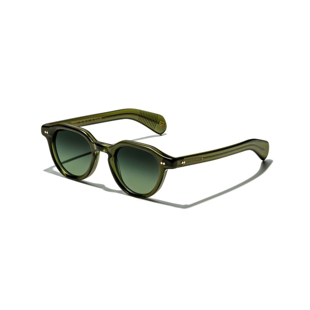Or-Bai-S Baitsim Sun Glossy Black Round Frame Sunglasses