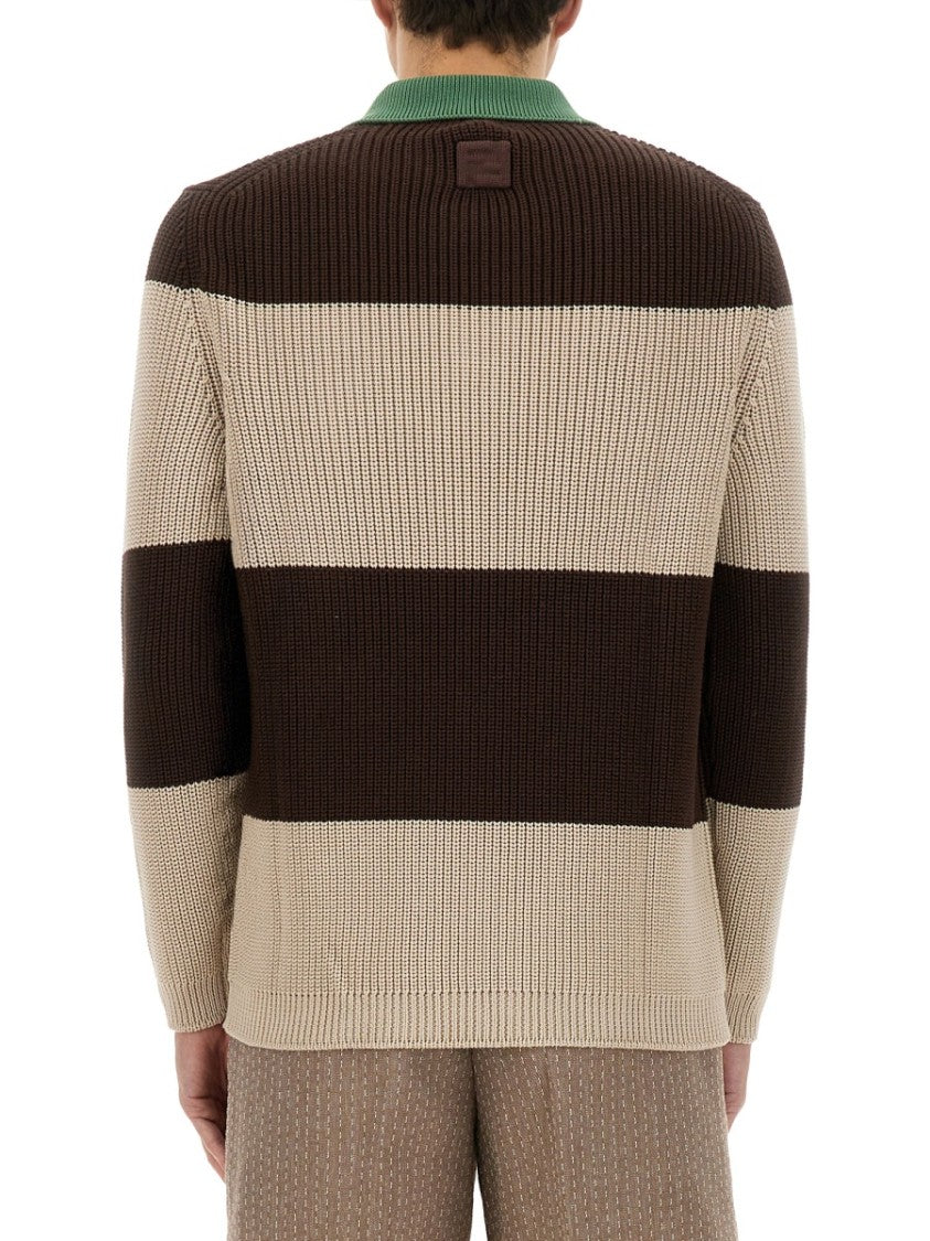 Ribbed Cotton Jersey Polo