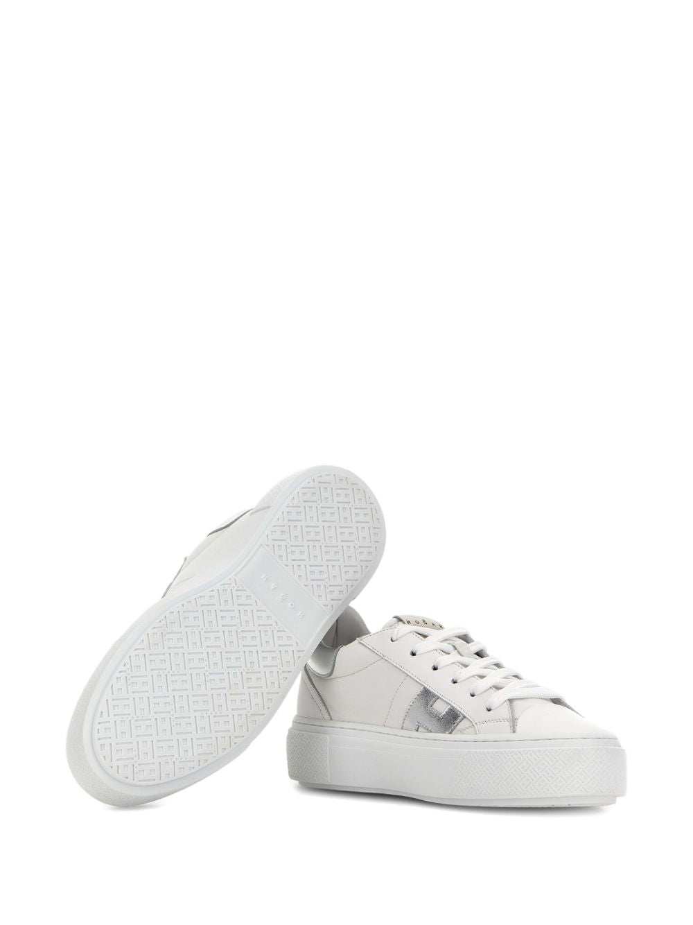 Low-Top Sneakers With Silver Accents