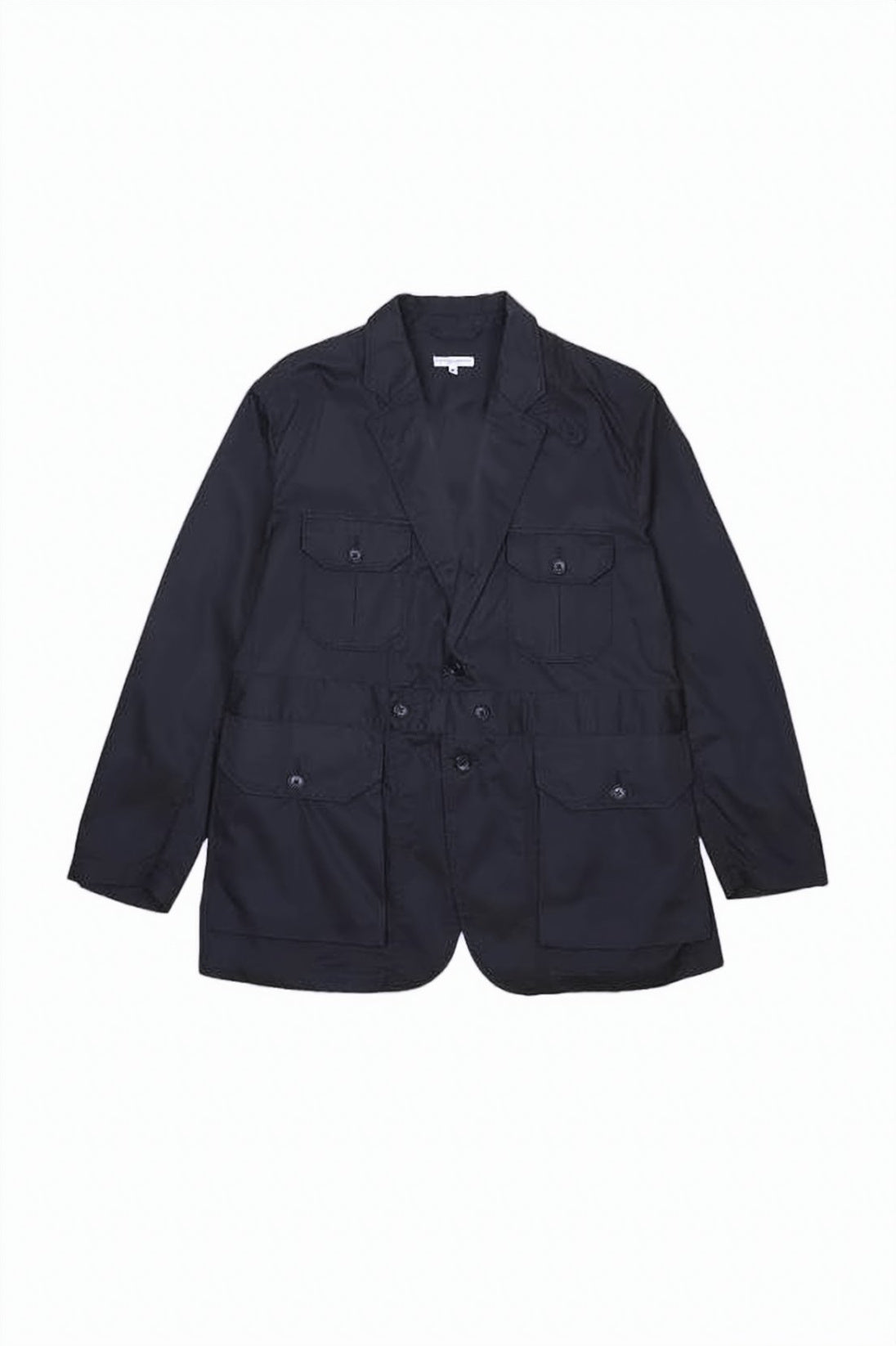 Boxy Black Cotton Suit Jacket