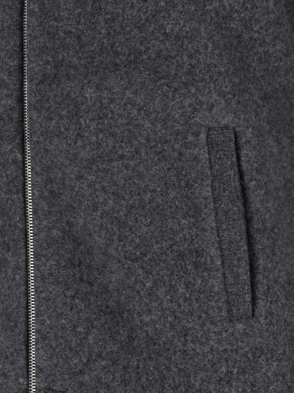 Wool Zip Jacket – Grey