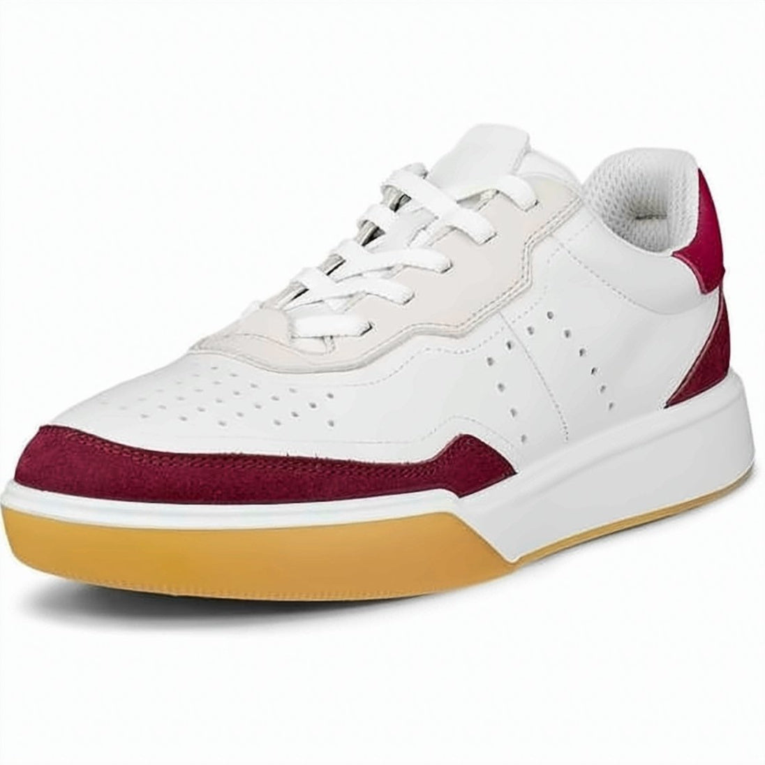 Low-Top Sneakers with Perforated Detailing