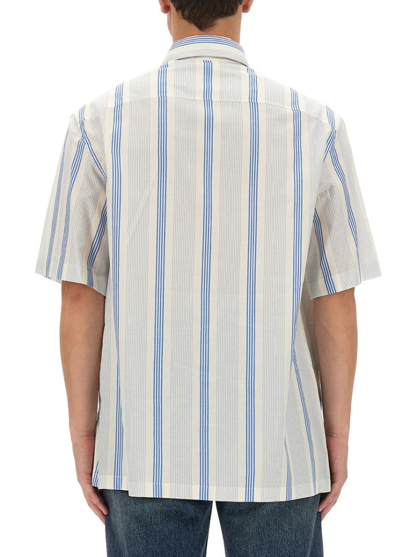 Vertical Striped Cotton Shirt