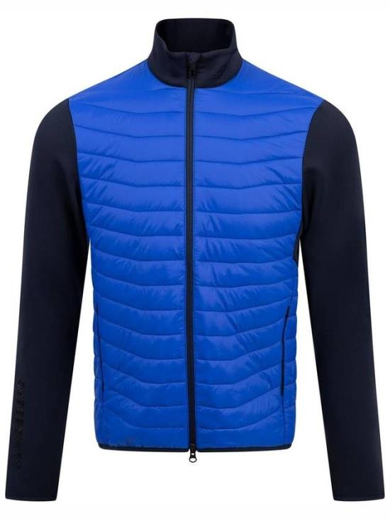 Quilted Casual Jacket With High Collar And Zipper Closure