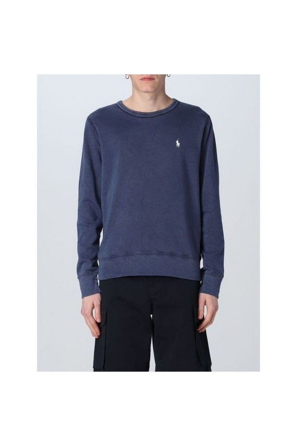Sky Blue Cotton Sweatshirt