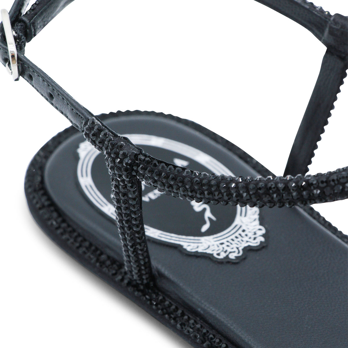 Black Leather Flats