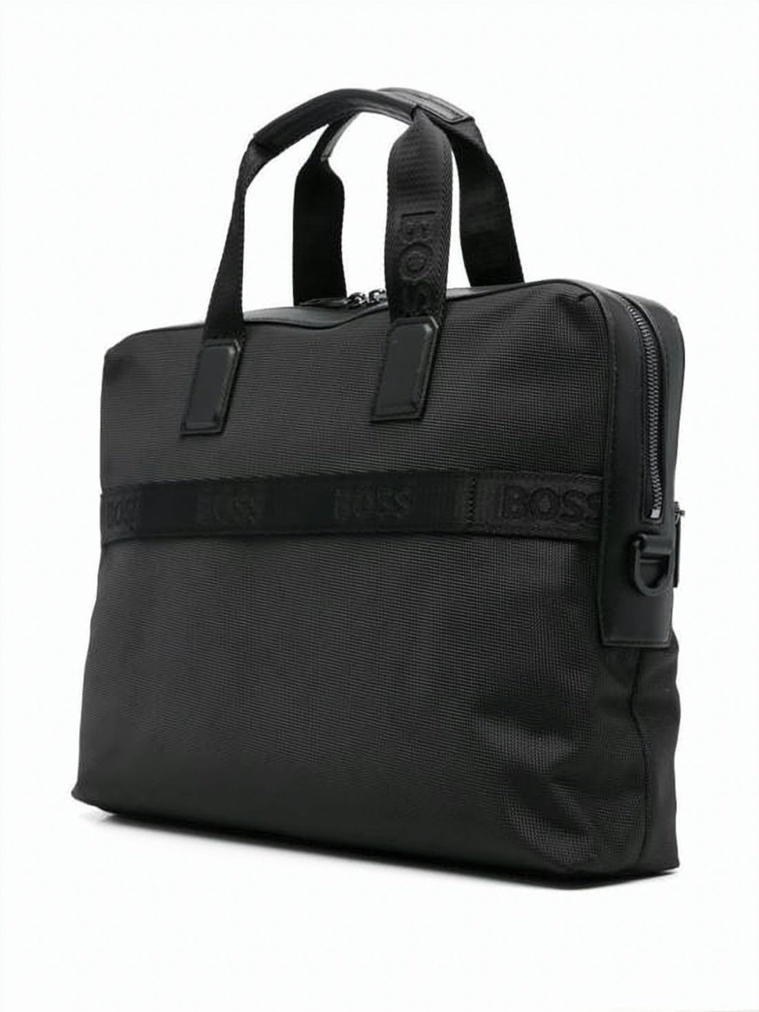 Minimalist Black Recycled Polyester Shoulder Bag