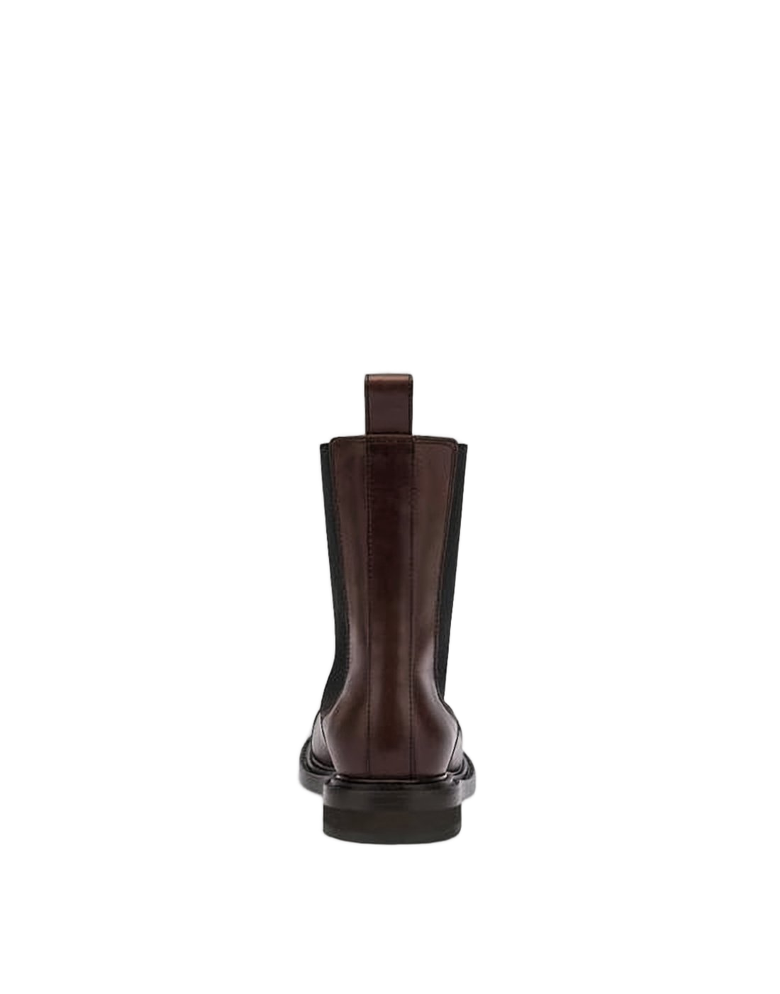 Calf Leather Boots with Elastic Side Panels