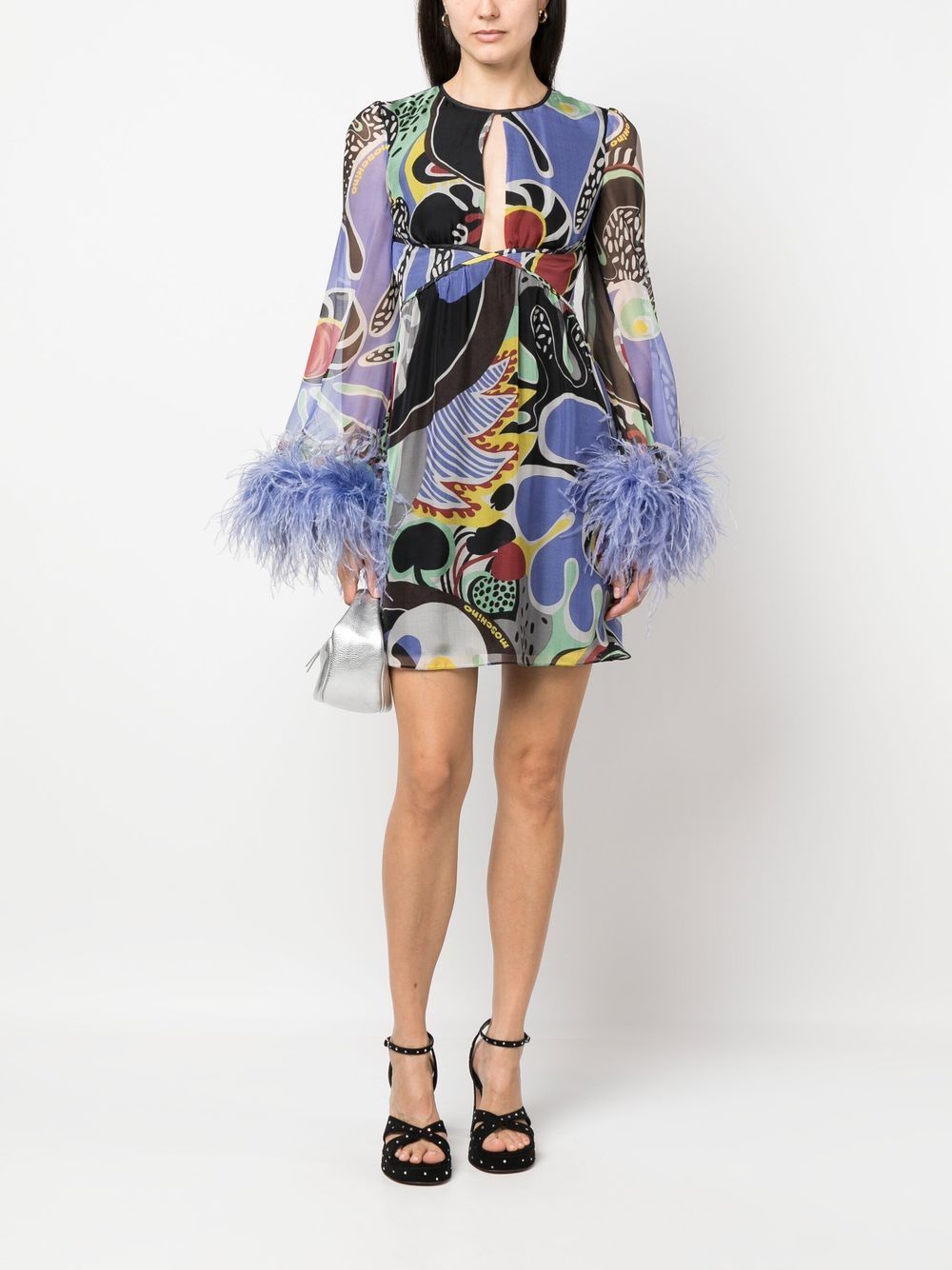 Psychedelic Print Mini Dress