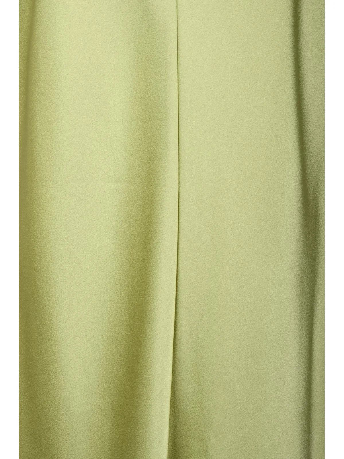 Satin Stretch Midi Skirt - Green