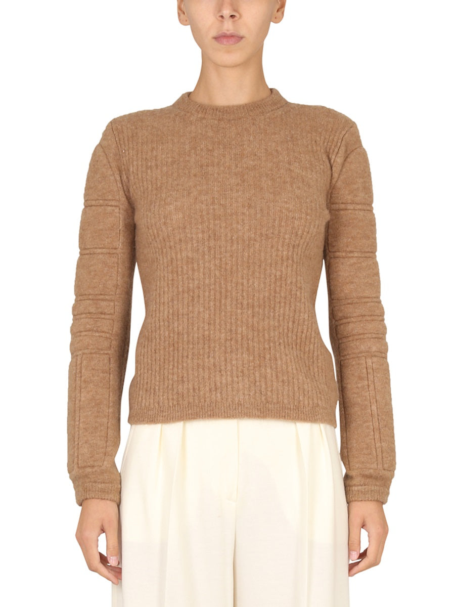 Stretch Mohair Yarn Knit Sweater