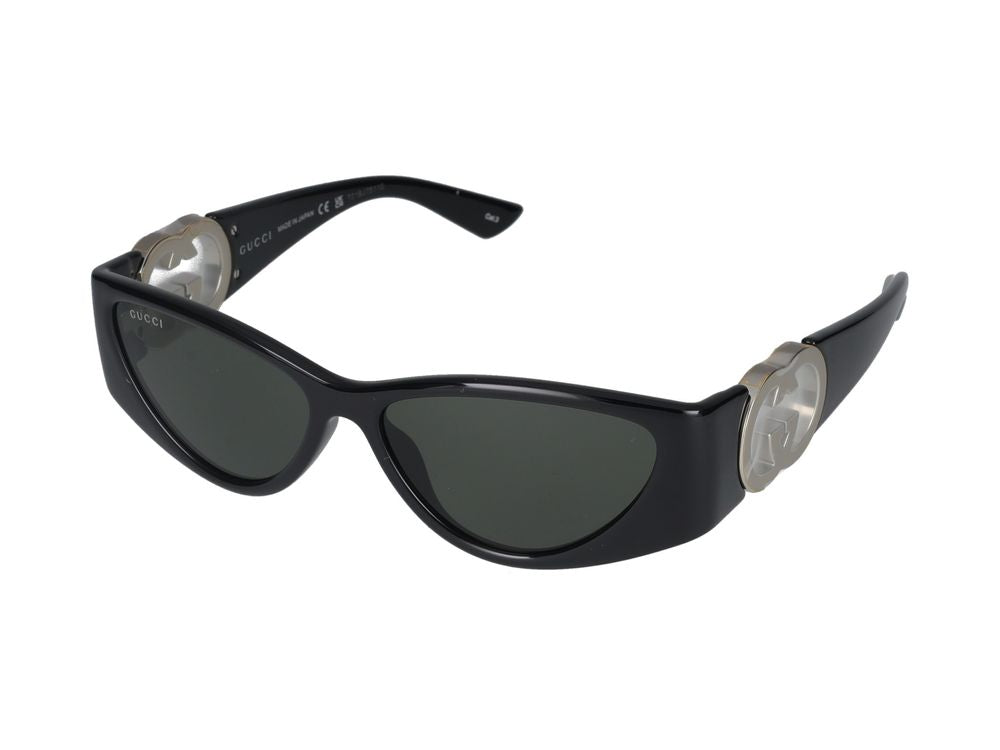Okulary przeciwsłoneczne Gucci GG1824S 001 czarne czarne szare 55/14/135