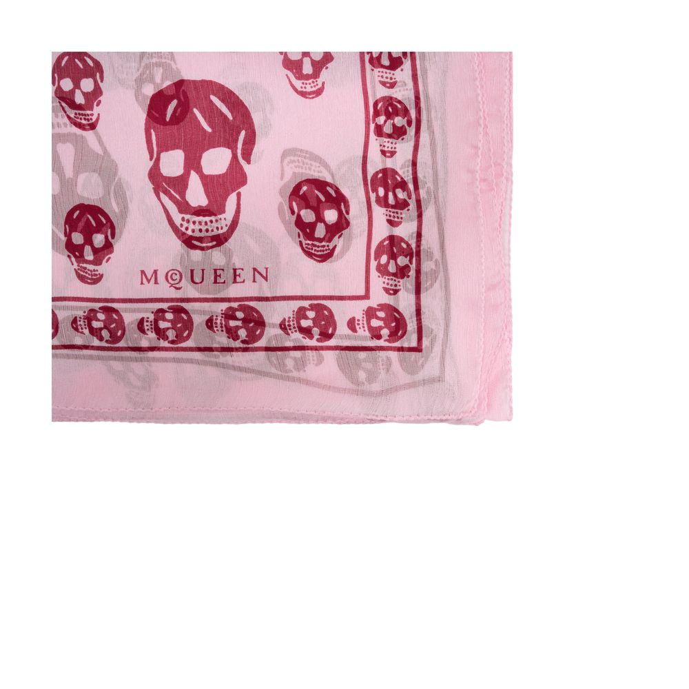 Ca Skull Scarf - Alexander McQueen - Silk - Pink