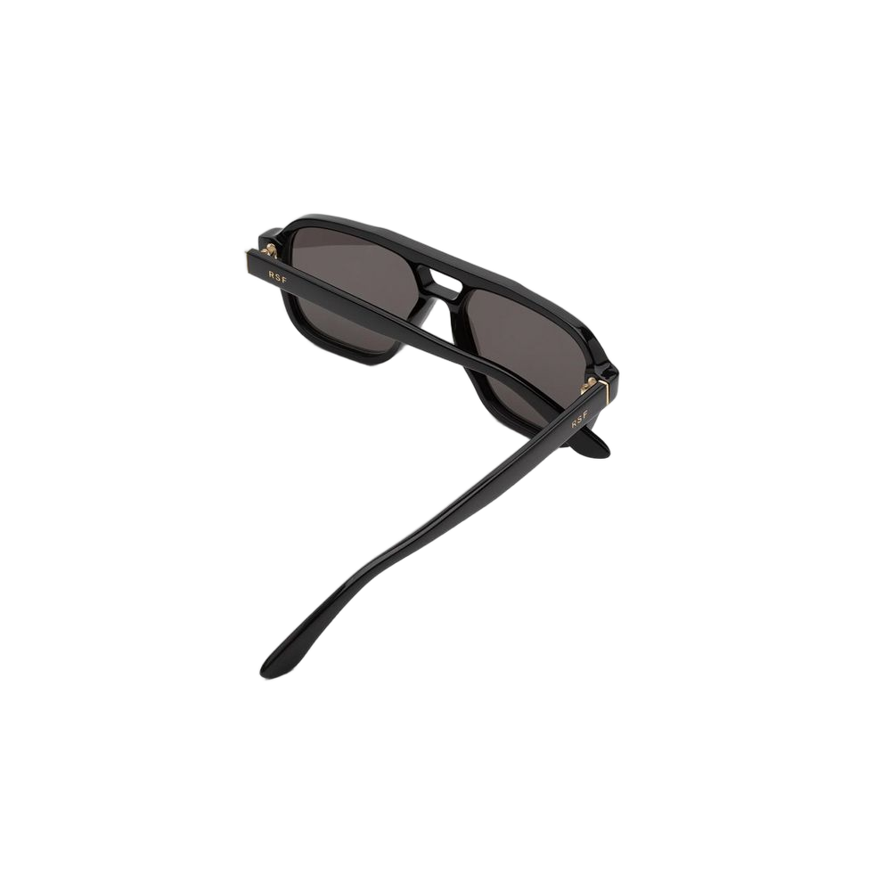 Maneval Black Pilot-Style Sunglasses