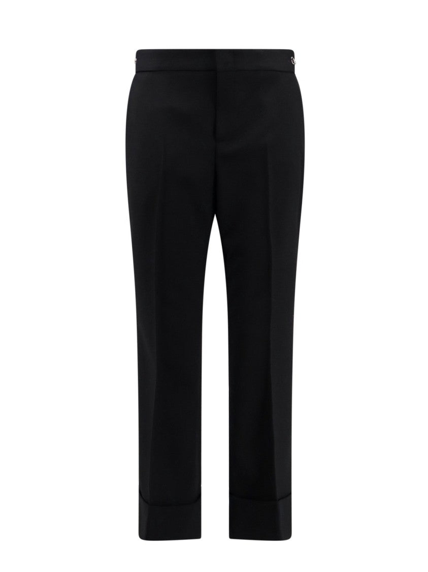 Wool Pants With Wide Leg Fit And Premium Texture