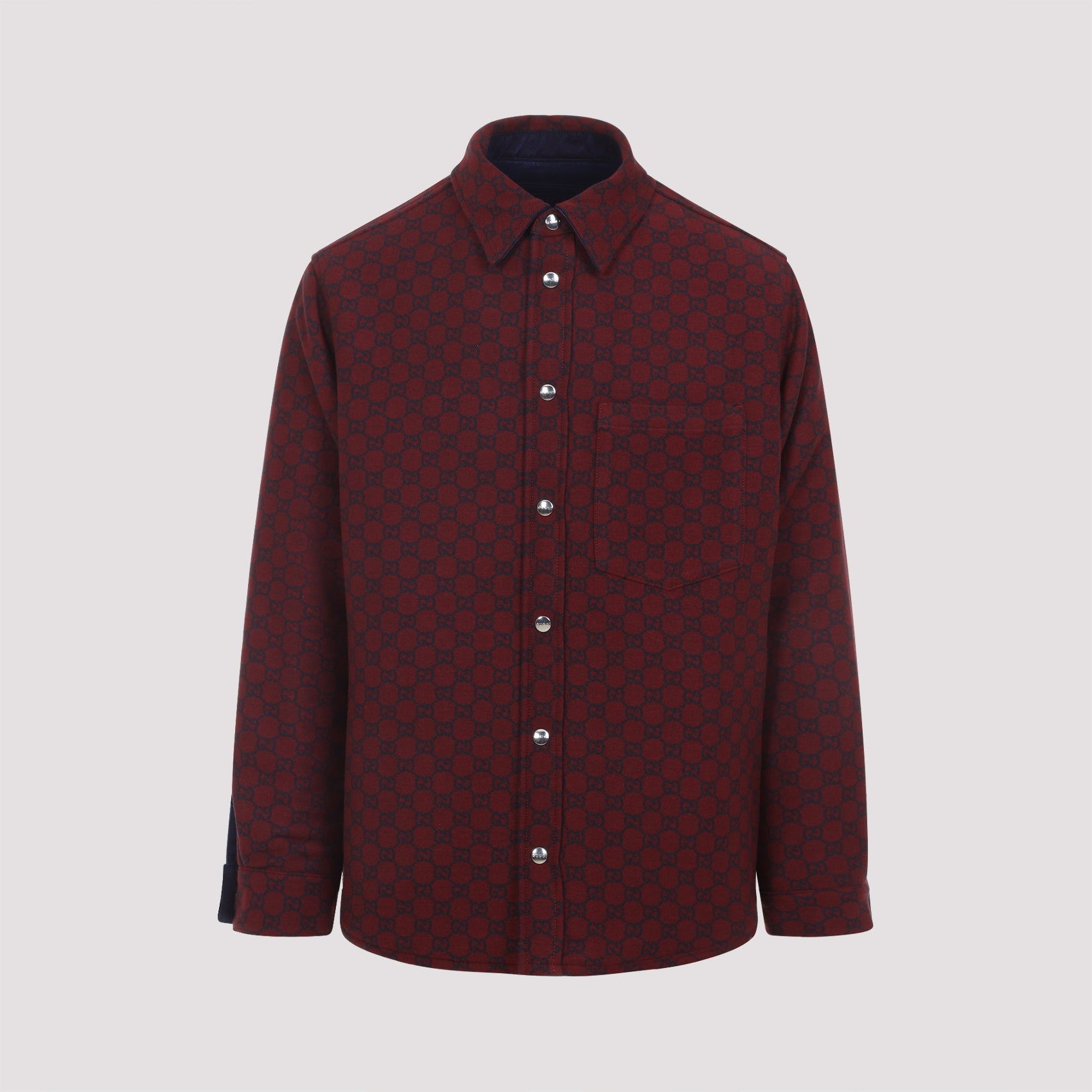 Button-Down Casual Shirt With Structured Collar