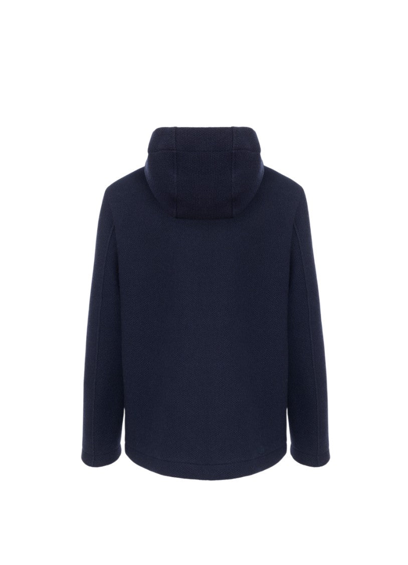 Honeycomb Textured Wool Blend Colmar Coat