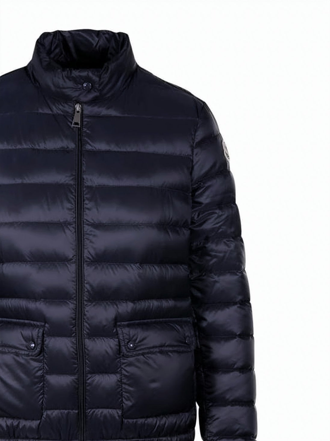 Packable Short Down Jacket with High Collar