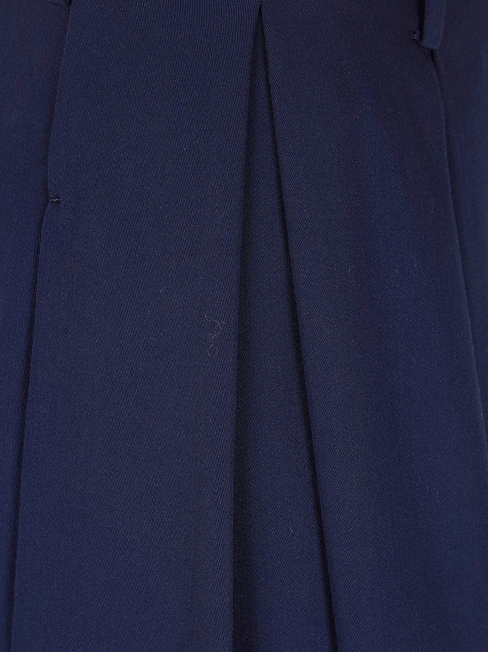 Tailored Wool Trousers with Wide-Leg Silhouette