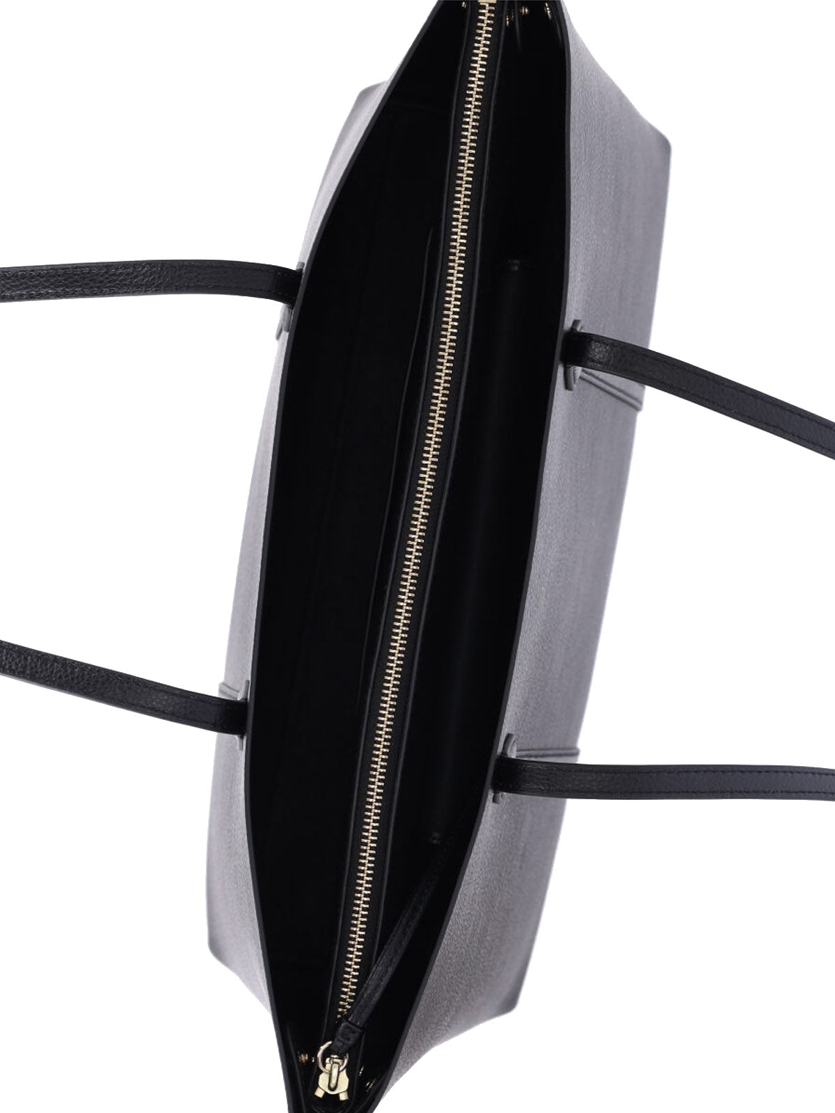 Smooth Black Calf Leather Tote Bag
