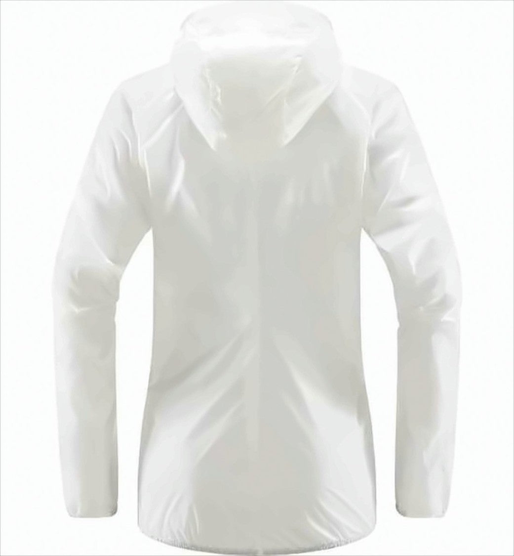 Lightweight Minimalist Jacket With Zippered Pocket And Hood