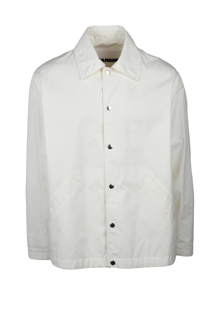 Cotton Poplin Jacket - White