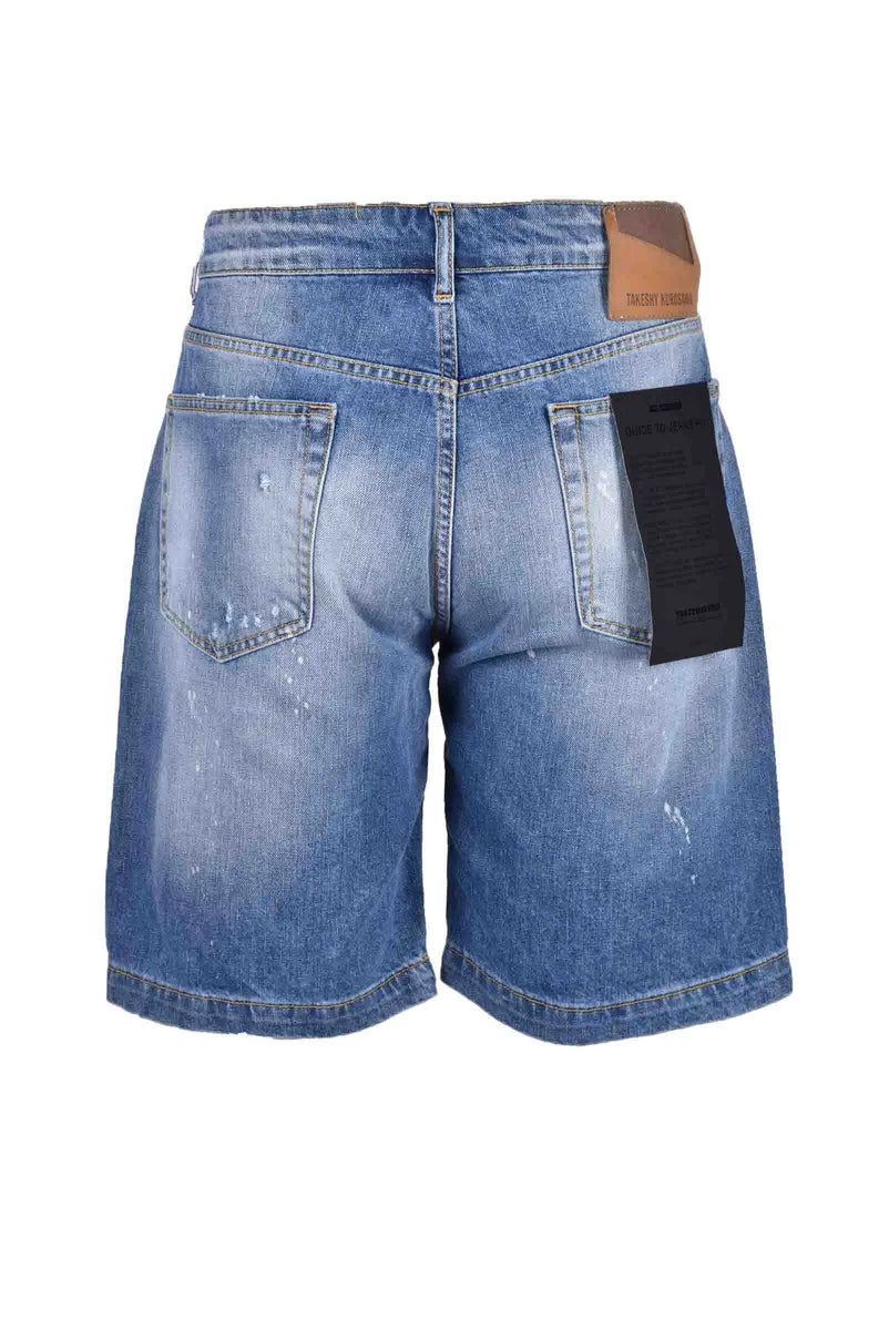 Classic Denim-Inspired Cotton Shorts