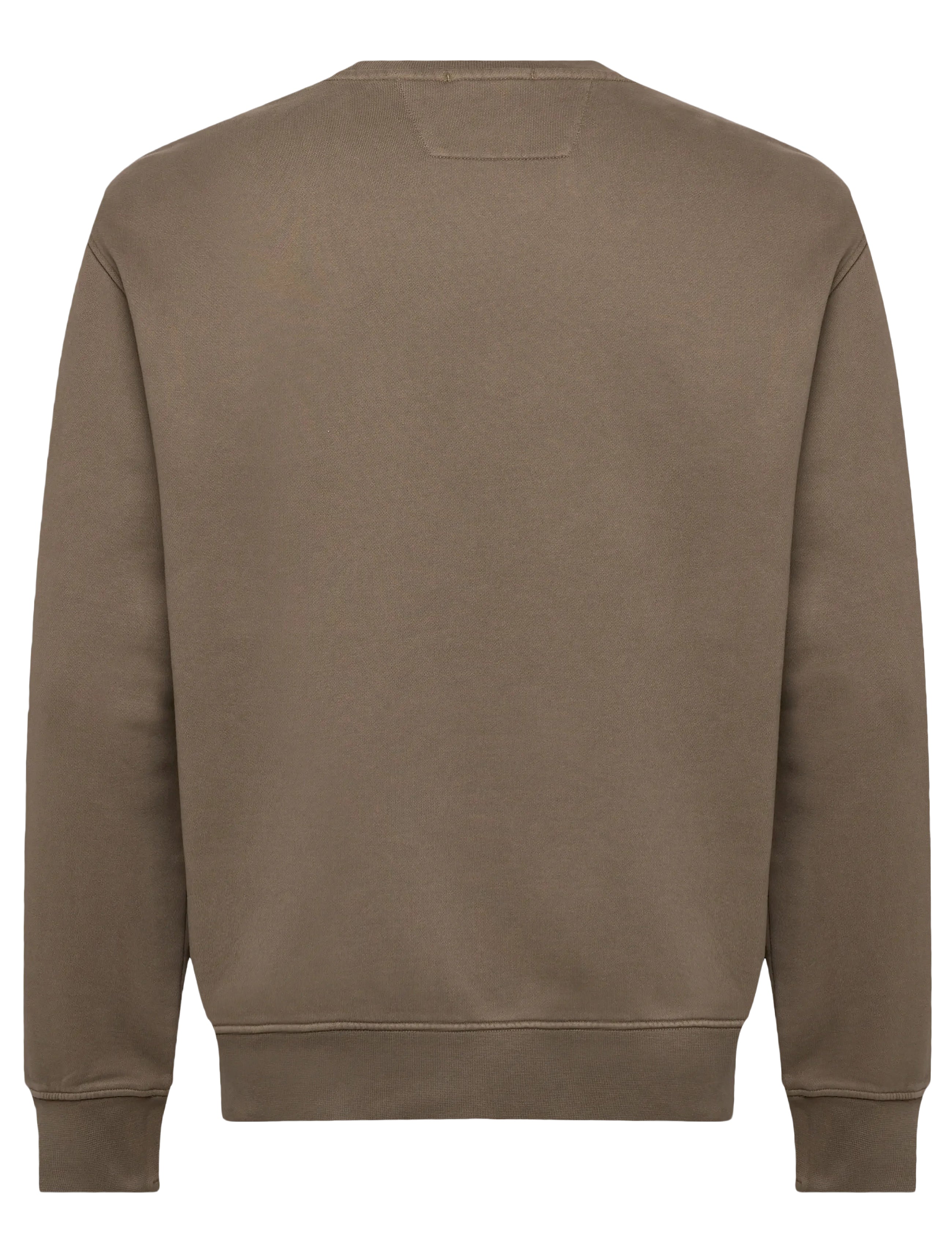 Long-Sleeve Relaxed Fit Crewneck Sweatshirt With Ribbed Details