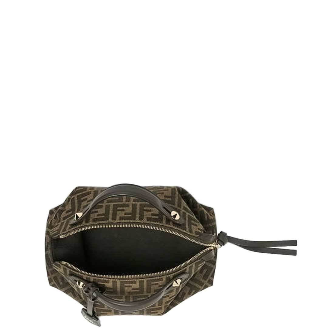 Rectangular Monogram Crossbody Bag with Gold-tone Accents
