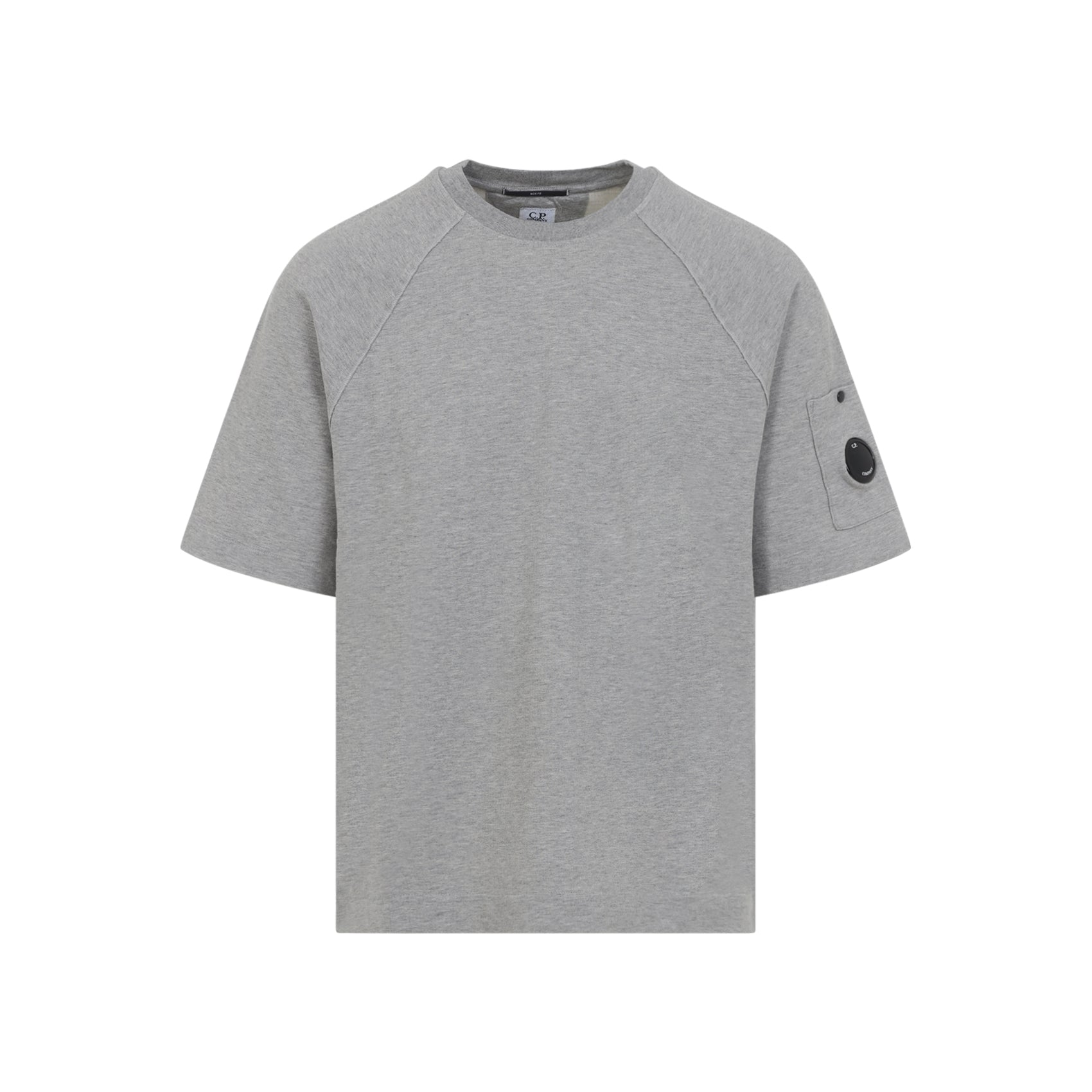 Short-Sleeved Cotton Sweatshirt With Distinctive Lens Detail