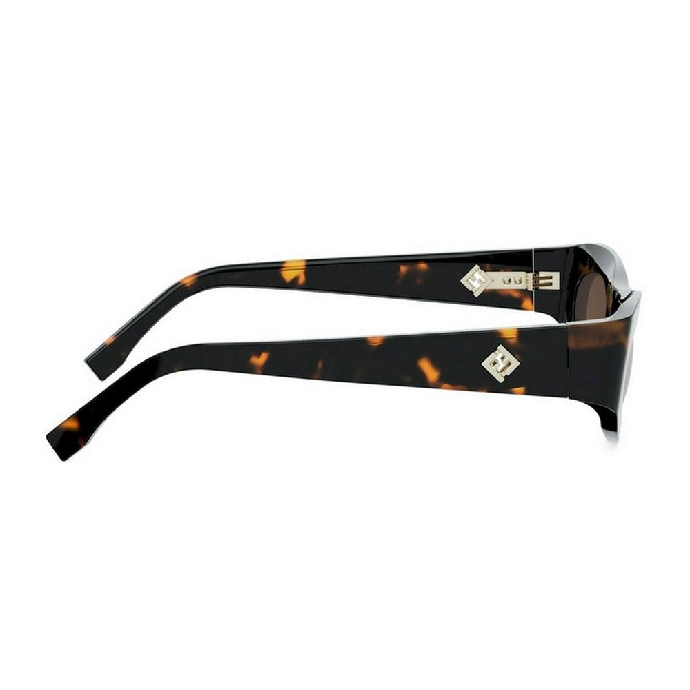 Ff Diamonds Thick Oval Acetate Sunglasses