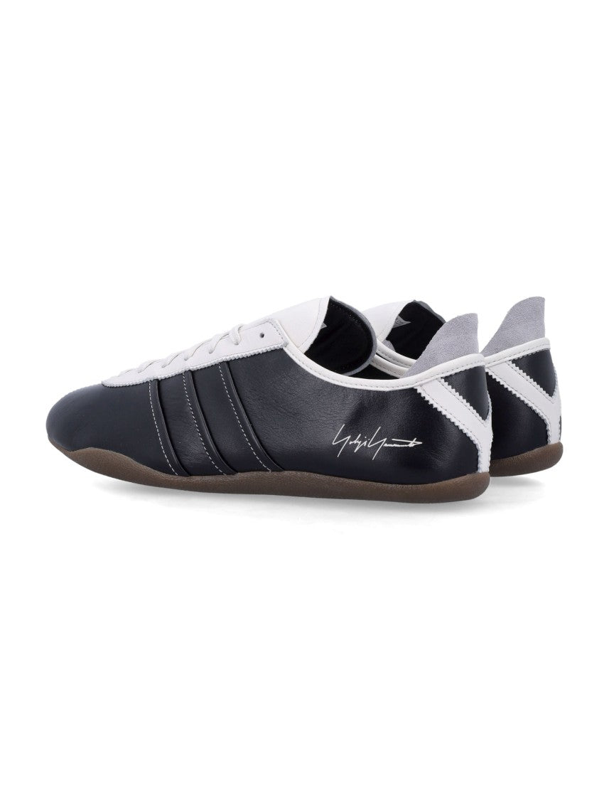 Debossed Leather Tokyo Sneakers With Lace-Up Closure